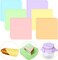 240Pcs Macaron Color Wax Paper Sheet 6 Color Easter Food Wrapping Tissue Sandwich Wrapping Paper Colorful Deli Paper Basket Liner for Spring Home Restaurant Kitchen Baking Party Supplies